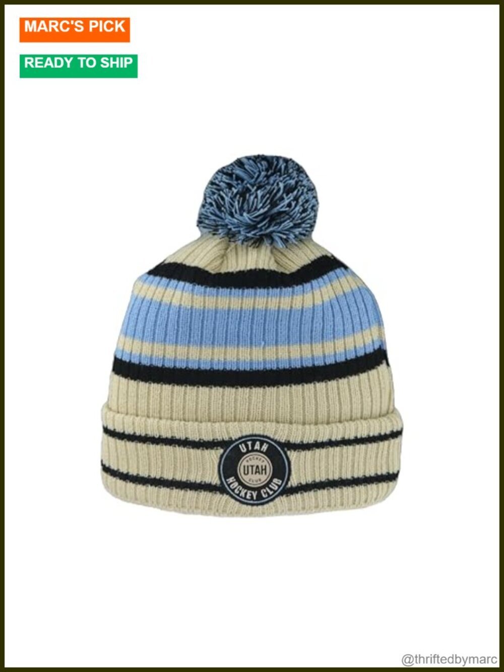 NHL Officially Licensed Knit Pom Beanie Warm Winter Hat